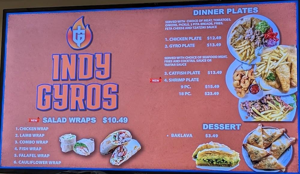 Indy Gyros Menu image 4